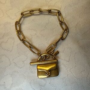 Coach Gold Chain Key Holder